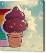 Soft Serve - Ice Cream Cone Art Acrylic Print