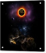Solar Eclipse 2017 Nebula Bloom Acrylic Print