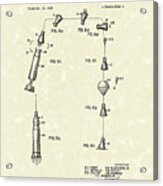 Space Capsule 1963 Patent Art Acrylic Print