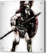 Spartan Hoplite - 24 Acrylic Print