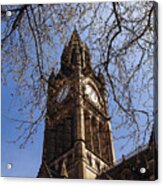 Spring At Manchester Town Hall Acrylic Print