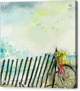 Bicycle Ride. Mayflower Storm. Acrylic Print