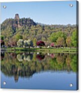 Spring Sugarloaf With Reflections Acrylic Print