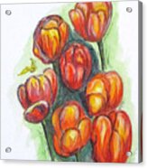 Spring Tulips Acrylic Print
