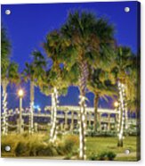 St. Augustine Bayfront Park During Nights Of Lights Acrylic Print