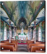 St. Benedict Painted Church Interior 2 Acrylic Print