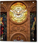 St Francis Cathedral Window Acrylic Print