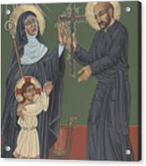 St Hildegard And St Ignatius- Viriditas Acrylic Print