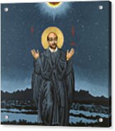 St. Ignatius In Prayer Beneath The Stars 137 Acrylic Print
