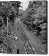 St James Train Tracks B W Acrylic Print