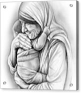 St Mother Teresa Acrylic Print