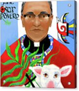 St. Oscar Romero - Mmoro Acrylic Print