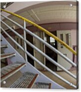 Stairs In Cellblock Of Old Prison Acrylic Print