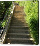 Stairs Walkways Passages And Quiet Places Of Sausalito California Dsc6094 Acrylic Print