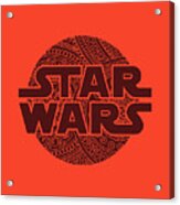 Star Wars Art - Logo - Red 02 Acrylic Print