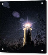 Stars Over Nobska Lighthouse Acrylic Print