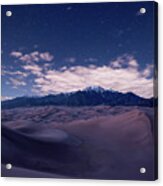 Stars Over The Great Sand Dunes Acrylic Print