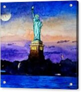 Statue Of Liberty New York Acrylic Print