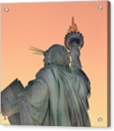 Statue Of Liberty Up Close Sun Bright Acrylic Print