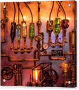 Steampunk Interior Design 3 Liquor Wall Dispenser Atlanta Mancave Bar Art Acrylic Print