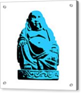 Stencil Buddha Acrylic Print