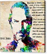 Steve Jobs Portrait Acrylic Print