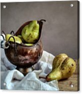 Still-life With Pears Acrylic Print