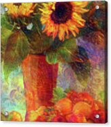Still Life With Sunflower 2 Acrylic Print