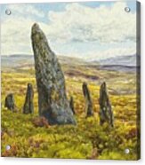 Stone Circle On Dartmoor Acrylic Print