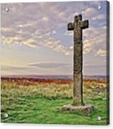 Stone Cross On North York Moors Acrylic Print