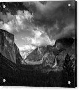 Storm Arrives In The Yosemite Valley Acrylic Print