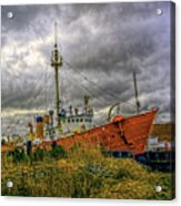 Storm Brewing At The Lightship Acrylic Print