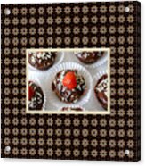 Strawberry And Dark Chocolate Mousse Dessert Acrylic Print