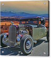 Street Rod In Calgary Acrylic Print