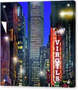 Streets Of Times Square Acrylic Print