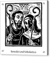Sts. Benedict And Scholastica - Jlbas Acrylic Print