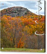 Sugar Loaf Mountain In Autumn Abstract Acrylic Print