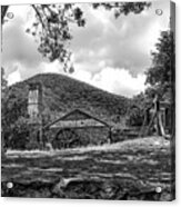 Sugar Plantation Ruins Bw Acrylic Print