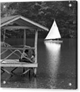 Summer Camp Black And White 1 Acrylic Print