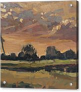Summer Evening In The Polder Acrylic Print