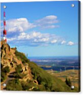 Summit Forca Real Pyrenees Southern France View Acrylic Print