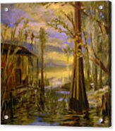 Sunlight On The Swamp Acrylic Print