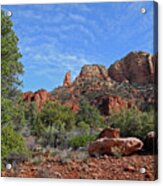 Sunlight Washes The Rugged Land Acrylic Print