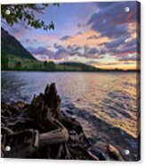 Sunrise At Waterton Lakes Acrylic Print