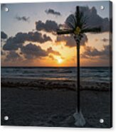 Sunrise Easter Cross Delray Beach Florida Acrylic Print
