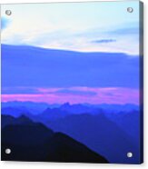 Sunrise From Pilchuck Summit Acrylic Print