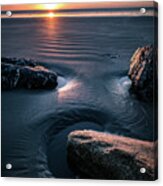 Sunrise In Bull Island - Dublin, Ireland - Seascape Photography Acrylic Print