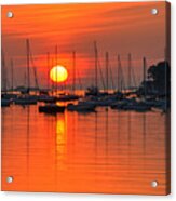 Sunrise On Salem Harbor Salem Ma Acrylic Print