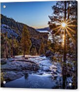 Sunrise Over Emerald Bay Acrylic Print