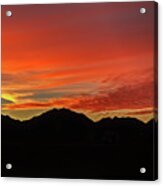 Sunrise Over Gila Mountains Acrylic Print